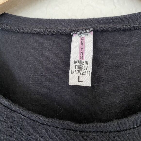 Winking Mickey Smile Logo Graphic Elastic Waist Tshirt Size Large Made In Turkey - Picture 4 of 7